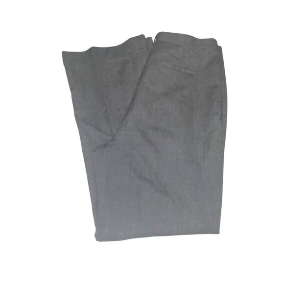 Rena Rowan Womens Gray Worsted Wool Sz 14 Flat Front Pleated Lined Dress Pants - Picture 11 of 14